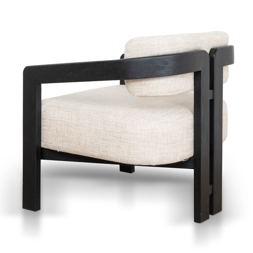 Ex Display - CLC8896-NI Black Armchair - Linen