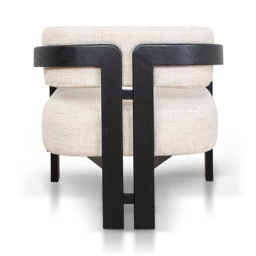 Ex Display - CLC8896-NI Black Armchair - Linen