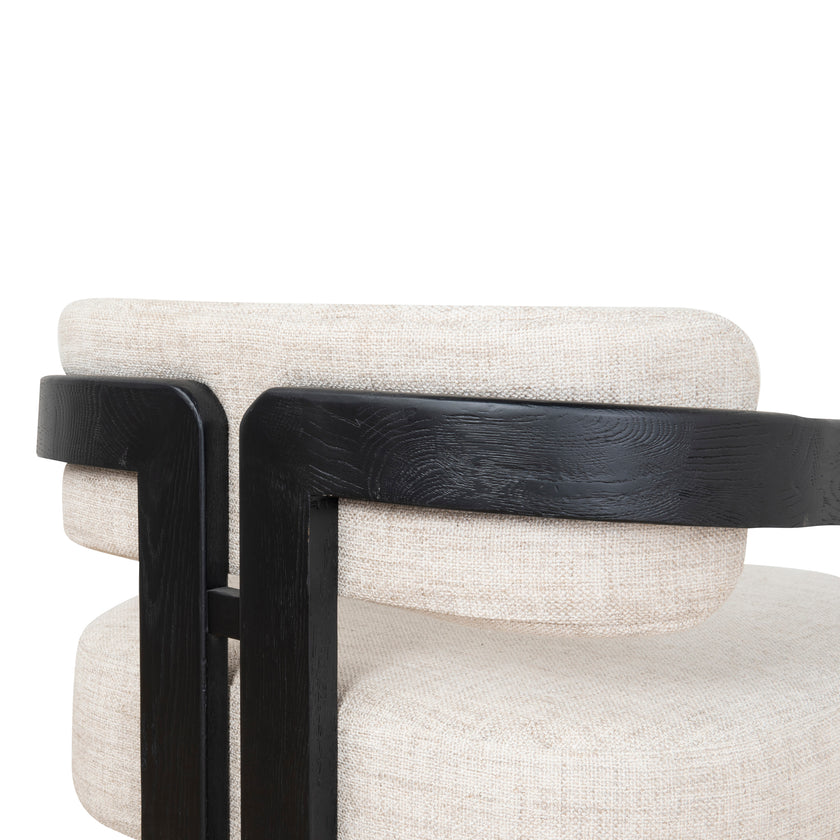 Ex Display - CLC8896-NI Black Armchair - Linen