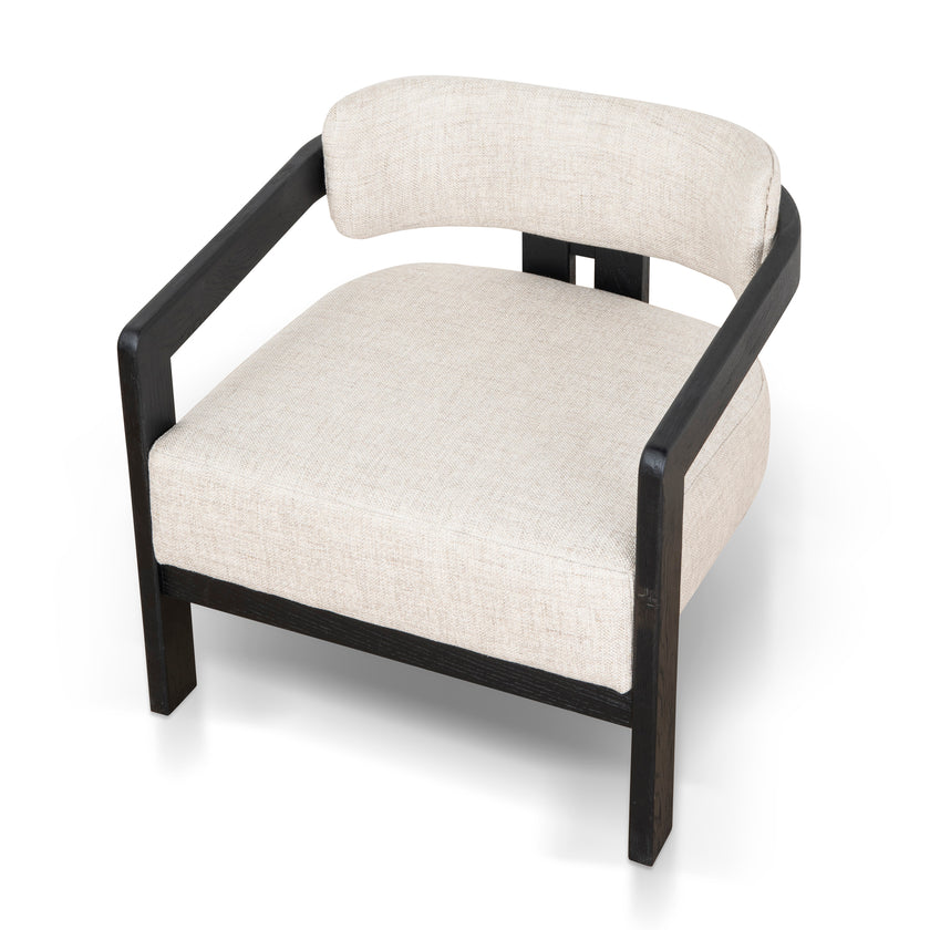Ex Display - CLC8896-NI Black Armchair - Linen
