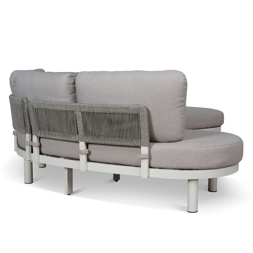 CLS12165-EM 2pcs Outdoor Corner Lounge Set - Light Brown