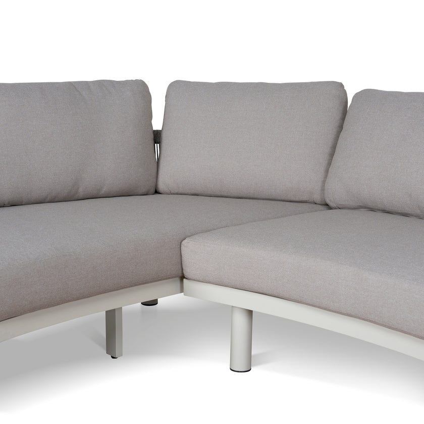 CLS12165-EM 2pcs Outdoor Corner Lounge Set - Light Brown