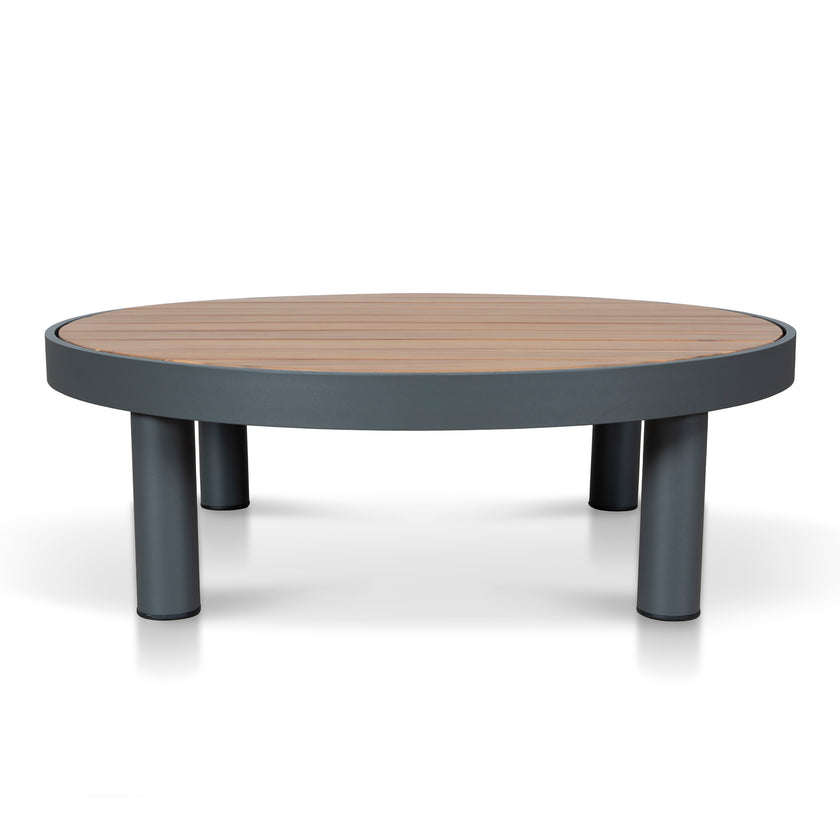 CLS12166-EM 2pcs Outdoor Corner Lounge Set - Royal Dark Grey