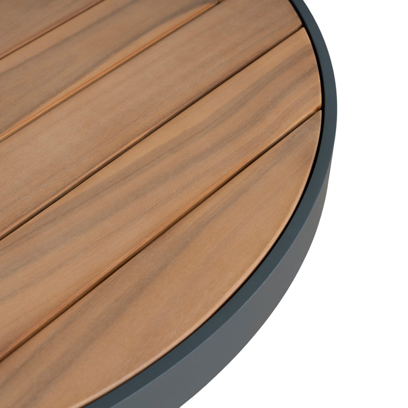 CLS12166-EM 2pcs Outdoor Corner Lounge Set - Royal Dark Grey