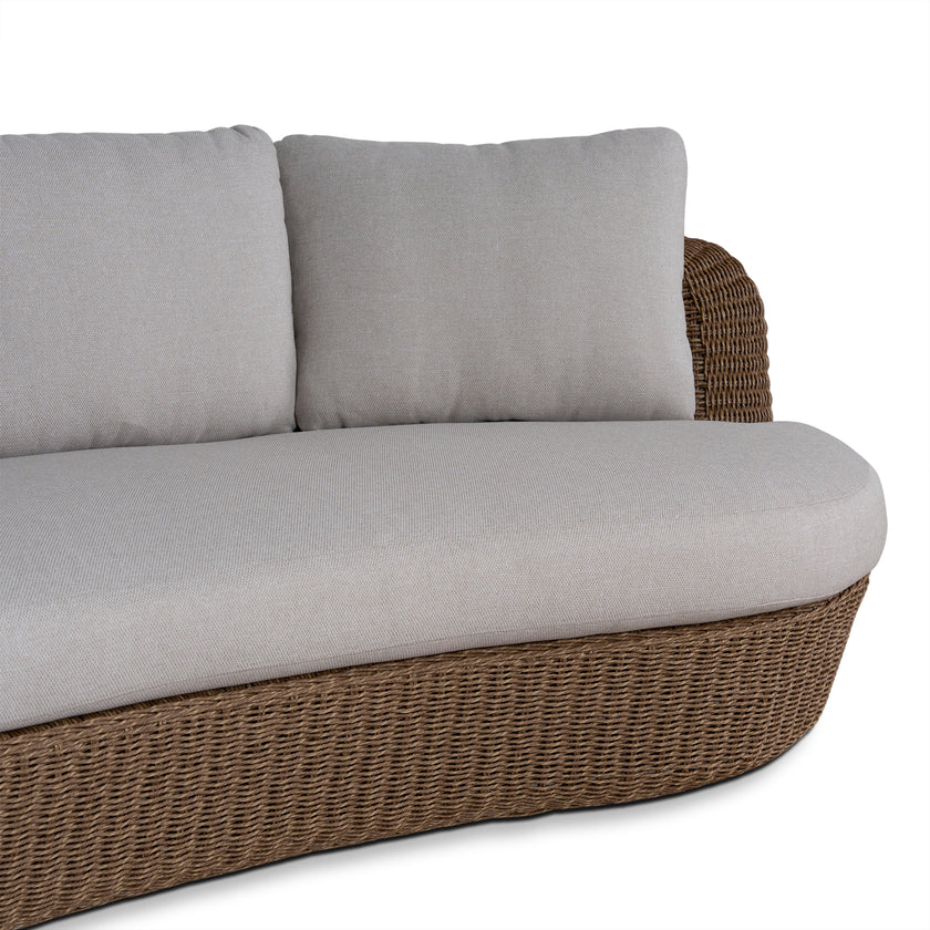 CLS12169-EM 2pcs Outdoor Corner Lounge Set - Light Brown