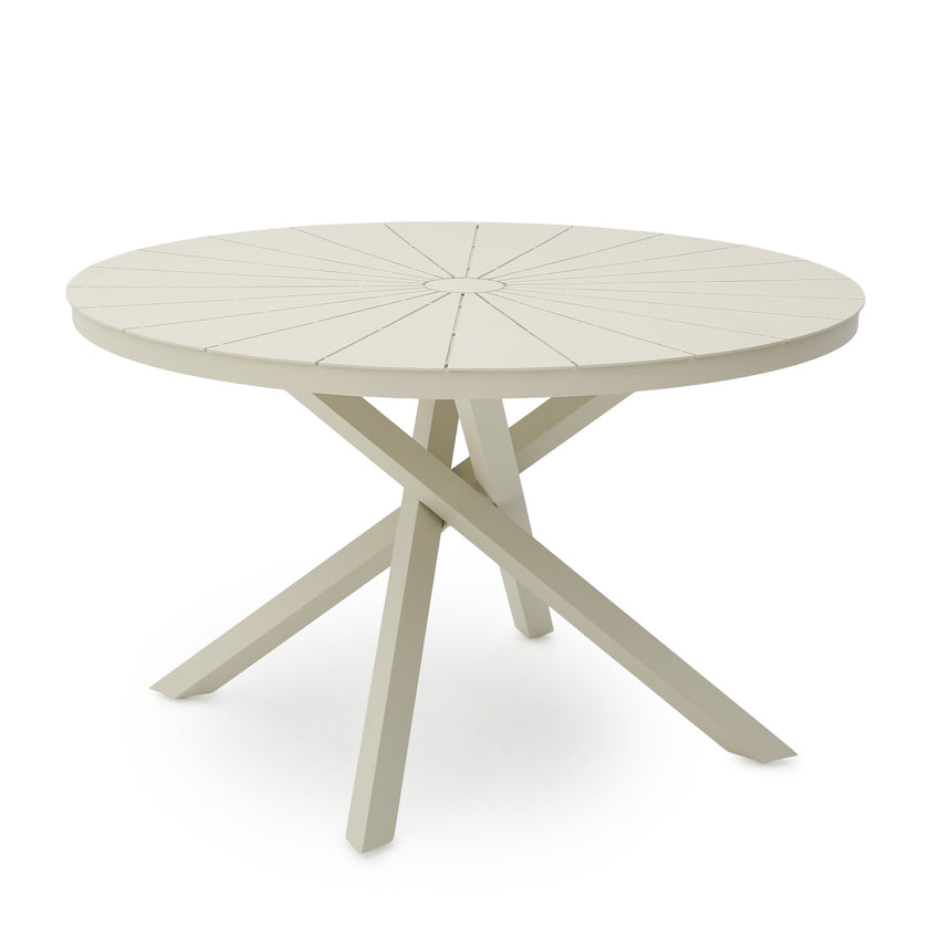 CLS14092-KT 6 Seater Outdoor Corner Set - Cream White