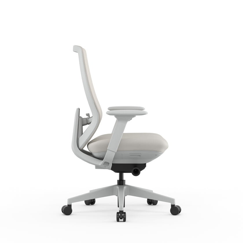 COC12628-AV Mesh Office Chair - Light Grey