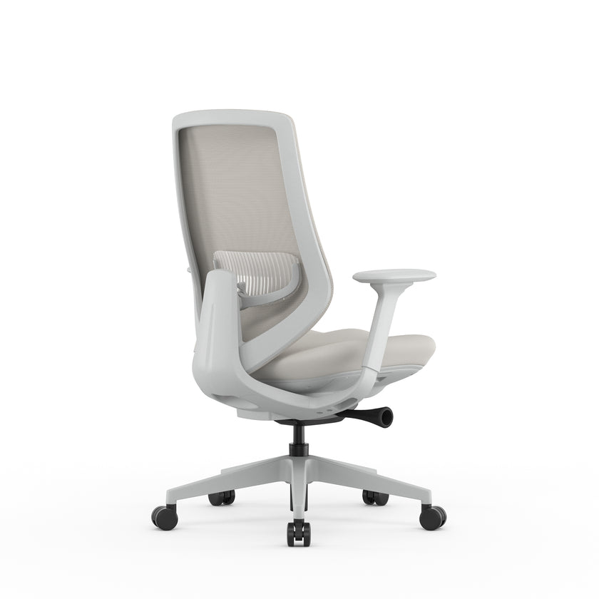 COC12628-AV Mesh Office Chair - Light Grey