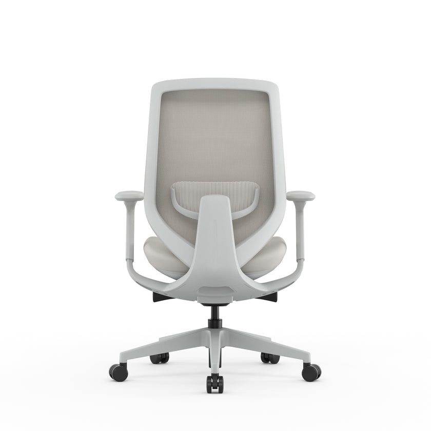 COC12628-AV Mesh Office Chair - Light Grey