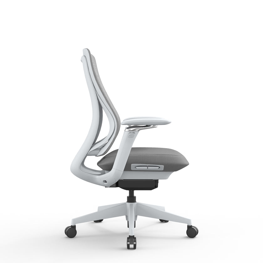 COC12630-AV Mesh Office Chair - Light Grey