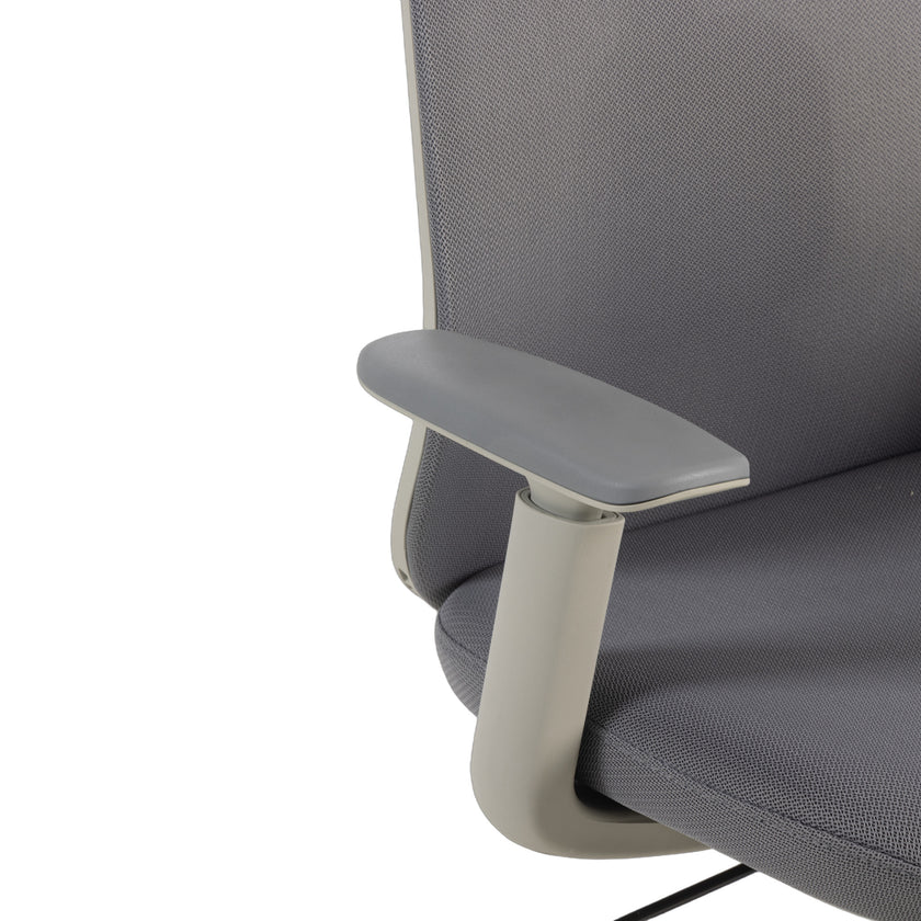 COC12813-LF Office Chair with Headrest - Carbon Grey