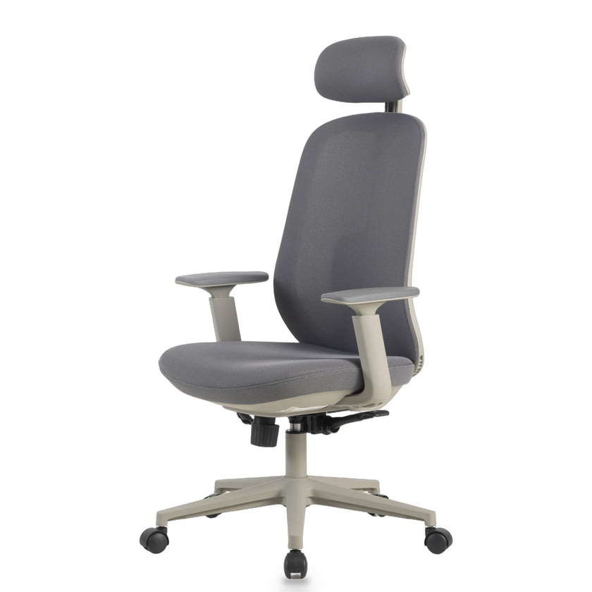 COC12813-LF Office Chair with Headrest - Carbon Grey