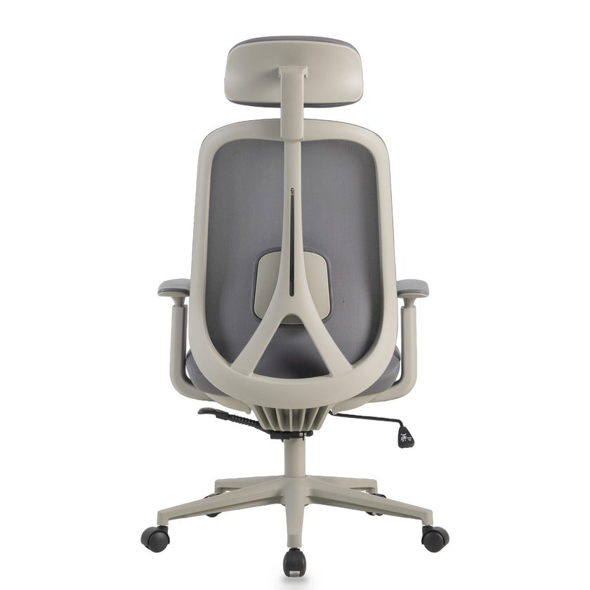 COC12813-LF Office Chair with Headrest - Carbon Grey