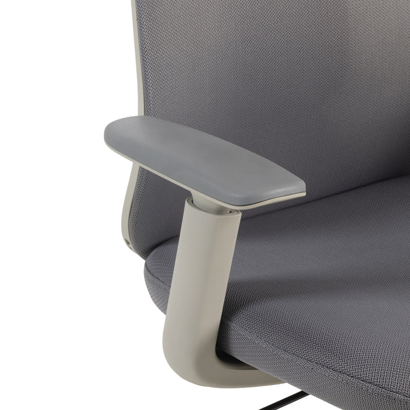 COC12813-LF Office Chair with Headrest - Carbon Grey