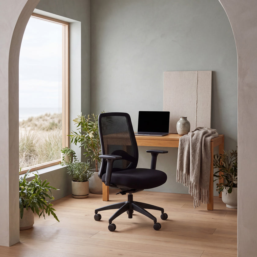 COC6112-UN - Mesh Ergonomic Office Chair - Black