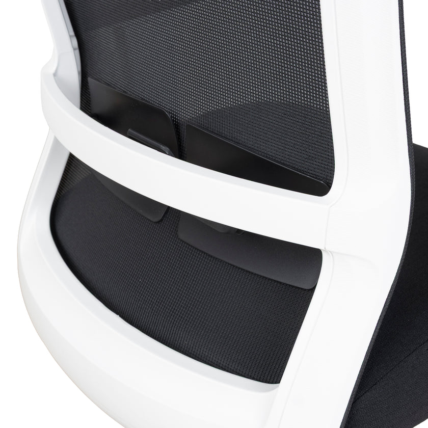 COC8257-UN Mesh Ergonomic Office Chair with Headrest - Black