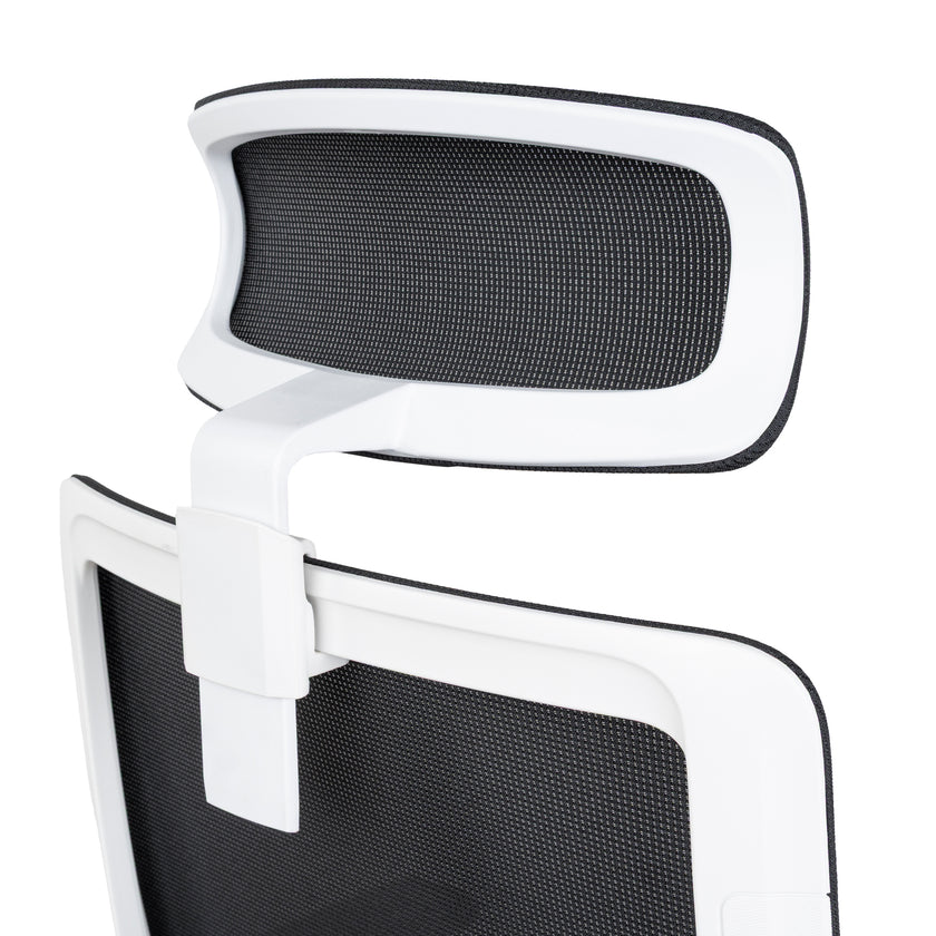 COC8257-UN Mesh Ergonomic Office Chair with Headrest - Black