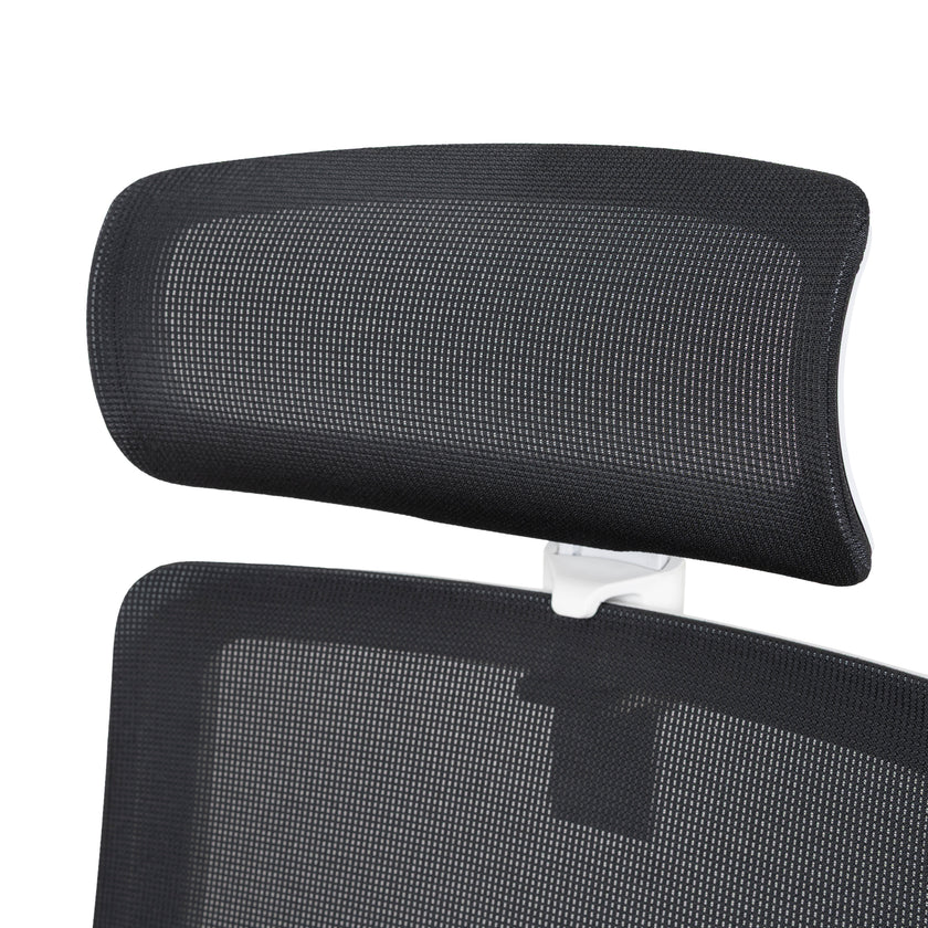COC8257-UN Mesh Ergonomic Office Chair with Headrest - Black