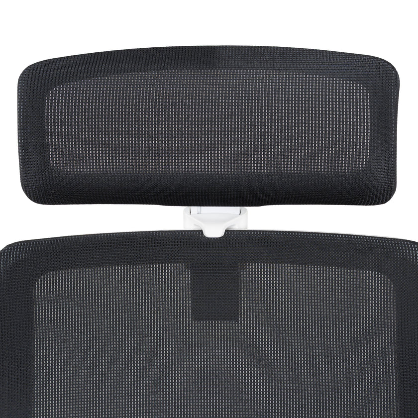 COC8257-UN Mesh Ergonomic Office Chair with Headrest - Black
