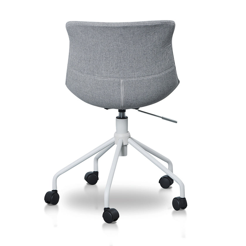 COC8502-LF Office Bar Chair - Light Grey with White Base