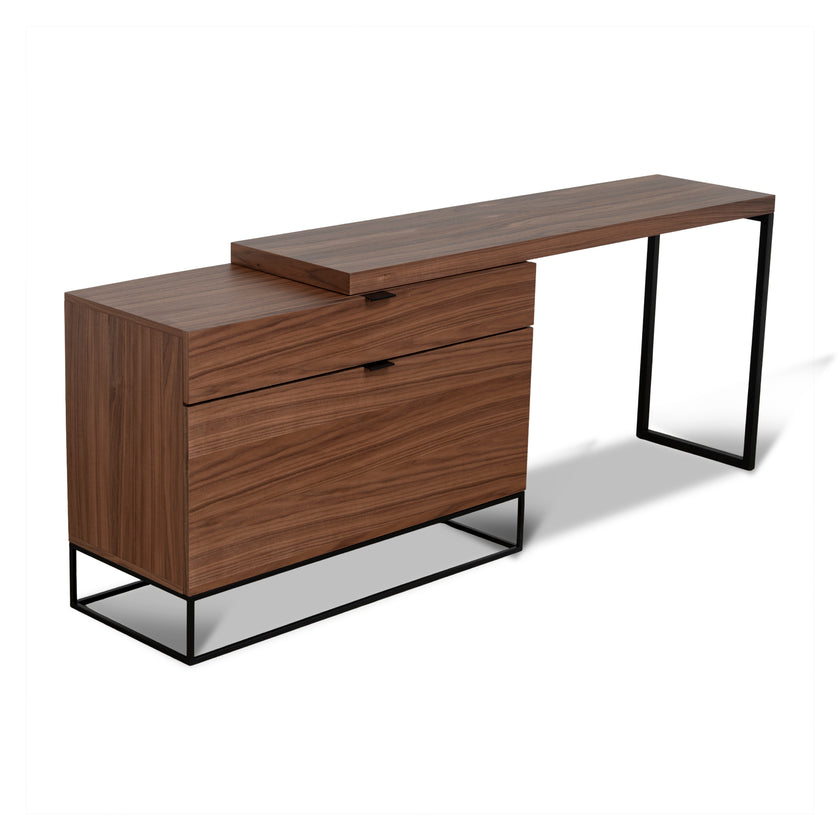 COF10938-CN Extendable Home Office Desk - Walnut