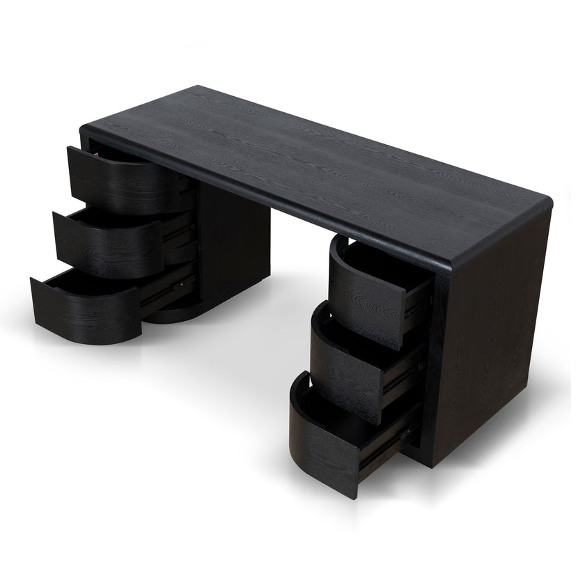 COT10282-DW 1.6m Office Desk - Full Black