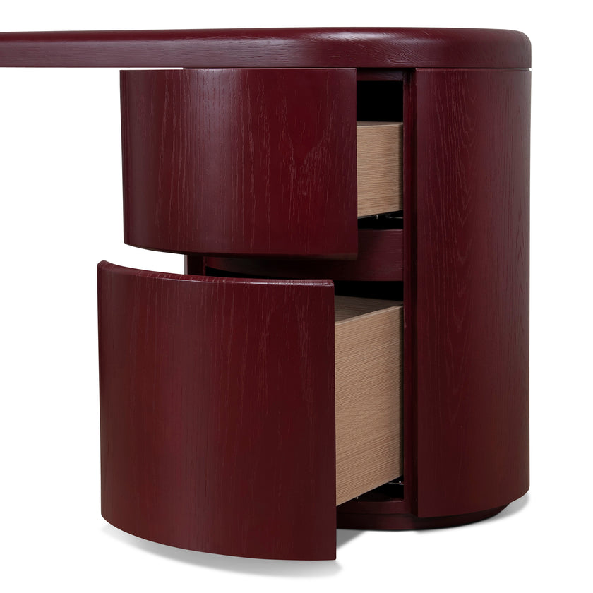 COT12393-CN 1.9m Office Desk - Burgundy Red