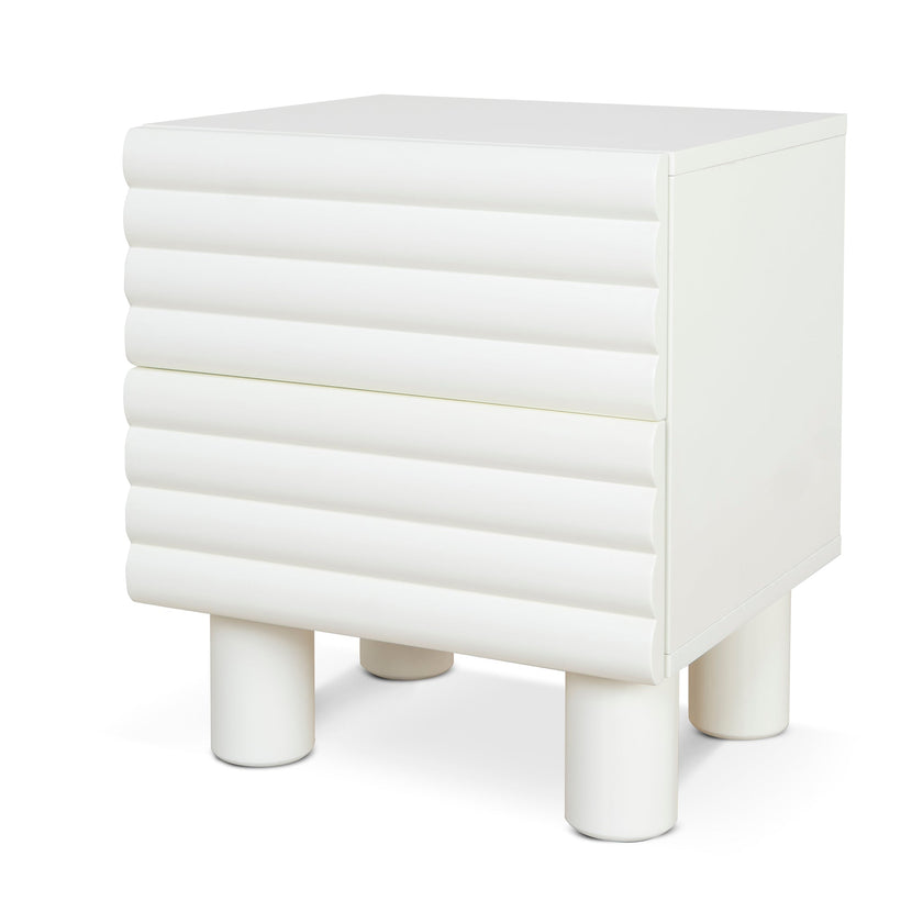 Ex Display - CST10074-KD 48cm Bedside Table - White