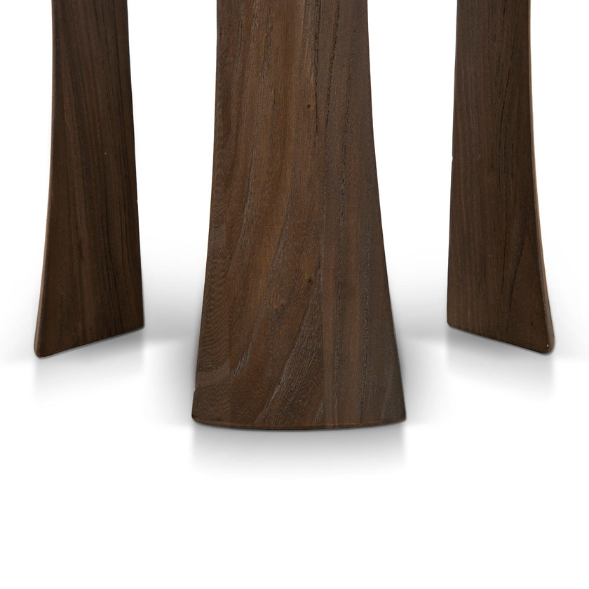 CST10117-NI 34.5cm Round Side Table - Walnut