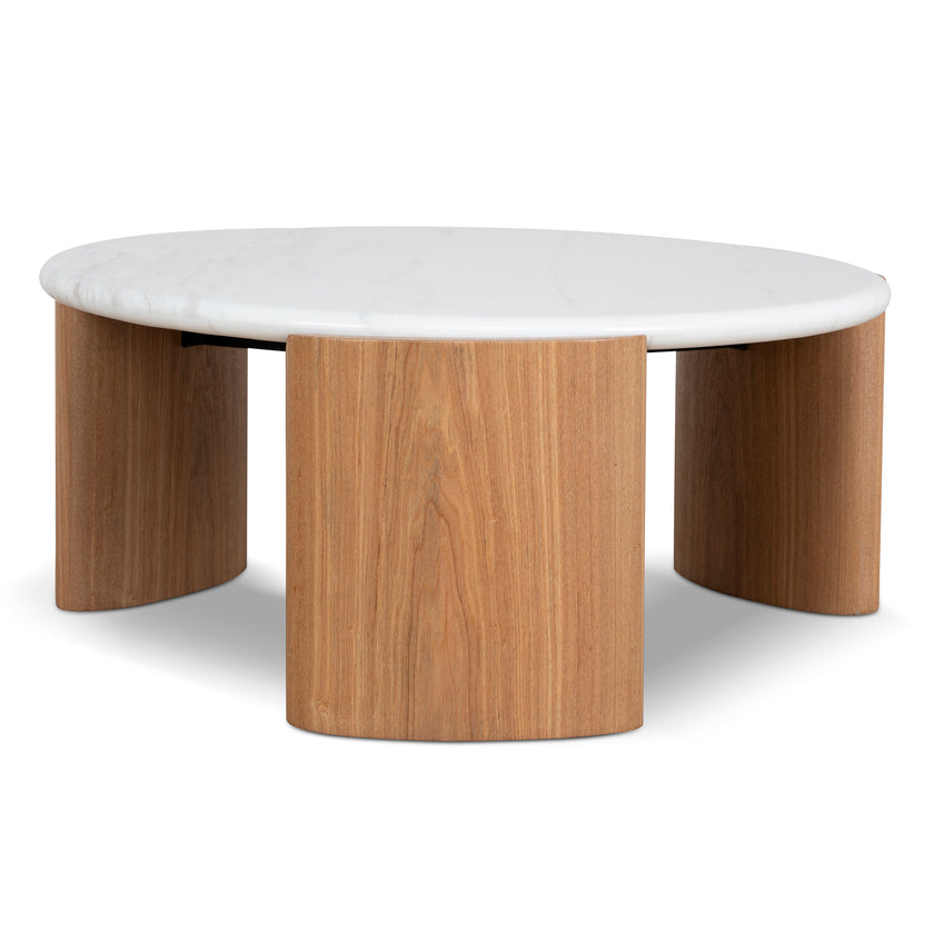 CST10318-NY Nested Carrara Marble Coffee Table - Natural