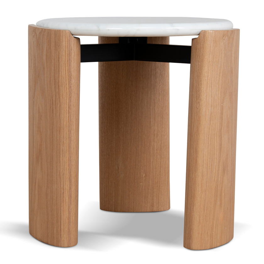 CST10318-NY Nested Carrara Marble Coffee Table - Natural