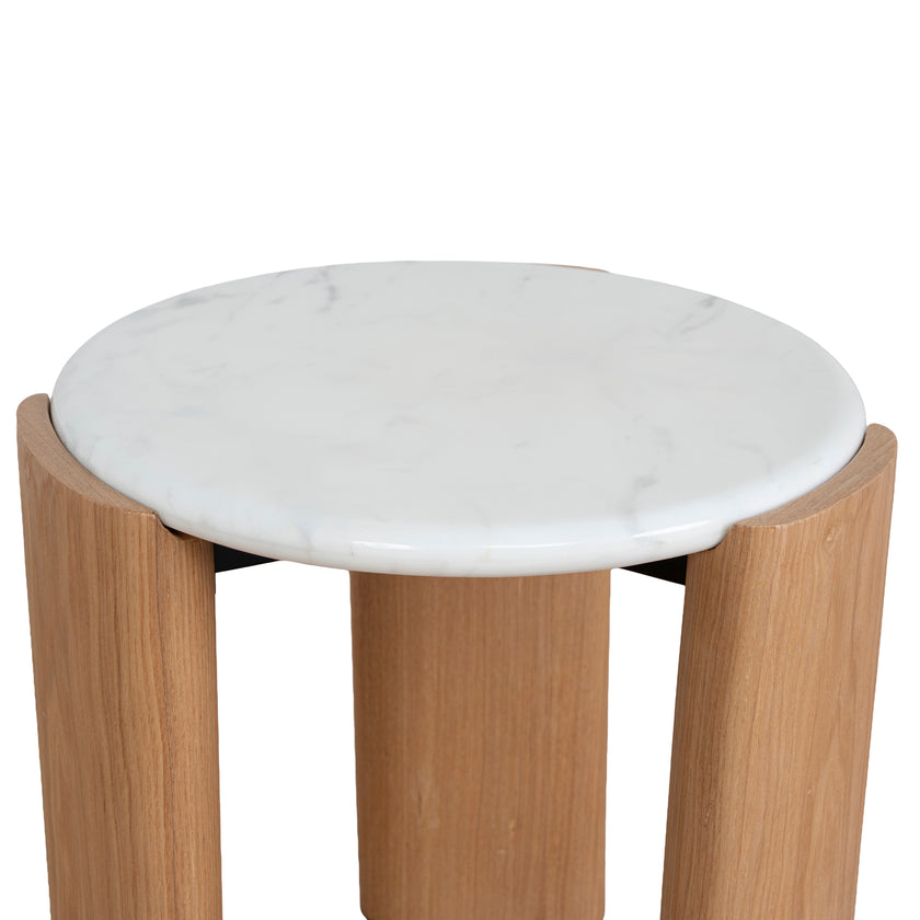 CST10318-NY Nested Carrara Marble Coffee Table - Natural