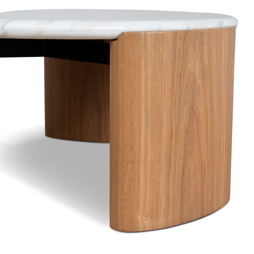 CST10318-NY Nested Carrara Marble Coffee Table - Natural