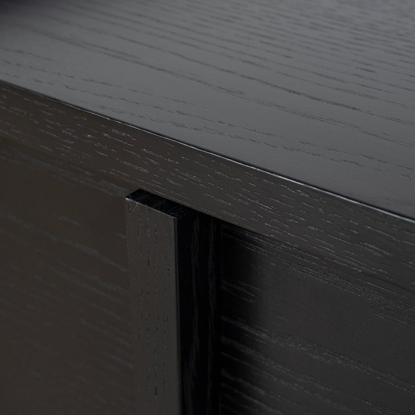 CST10380-KD 50cm Bedside Table - Black