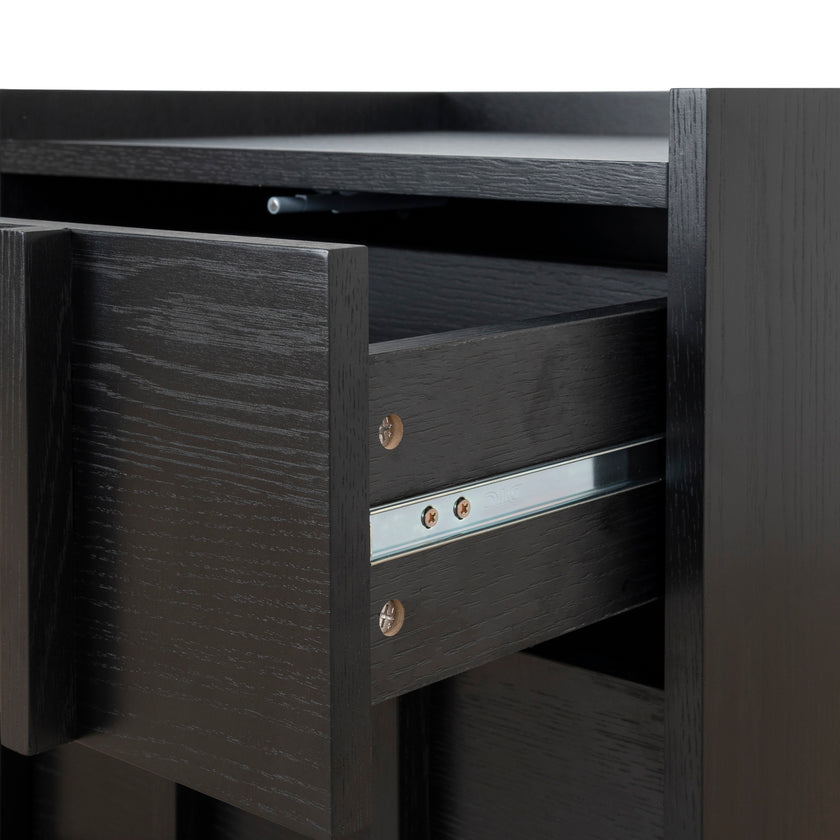 CST10380-KD 50cm Bedside Table - Black