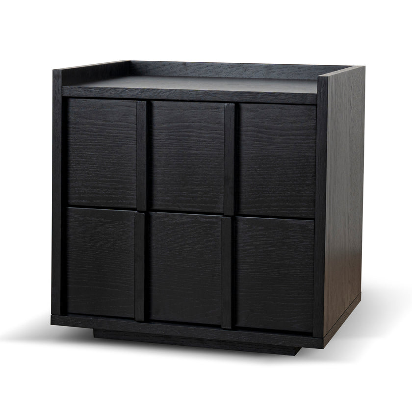 CST10380-KD 50cm Bedside Table - Black