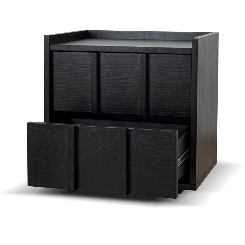 CST10380-KD 50cm Bedside Table - Black