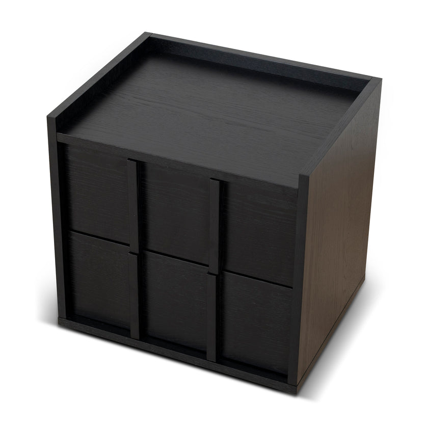 CST10380-KD 50cm Bedside Table - Black