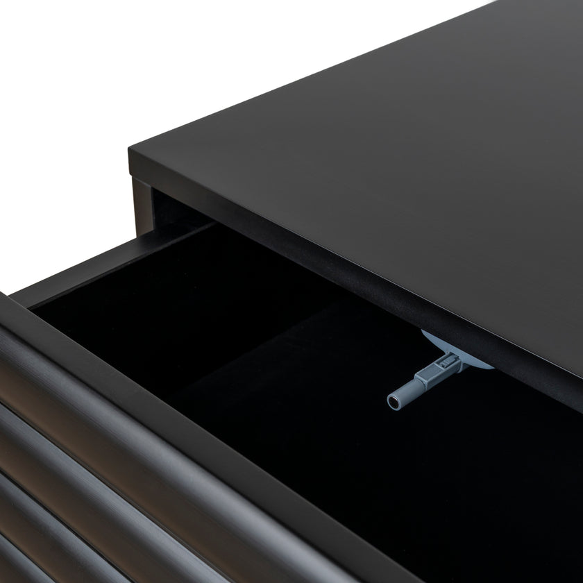 Ex Display - CST10384-KD 48cm Bedside Table - Matte Black