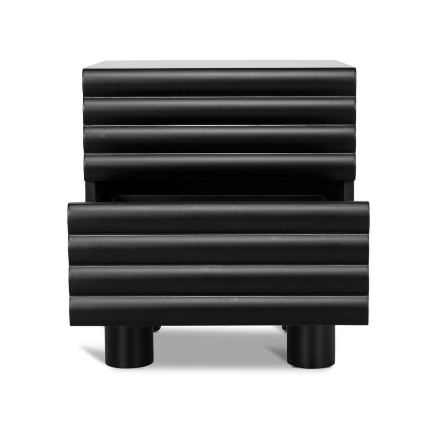 Ex Display - CST10384-KD 48cm Bedside Table - Matte Black