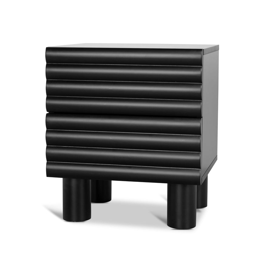 Ex Display - CST10384-KD 48cm Bedside Table - Matte Black