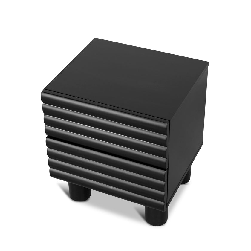 Ex Display - CST10384-KD 48cm Bedside Table - Matte Black