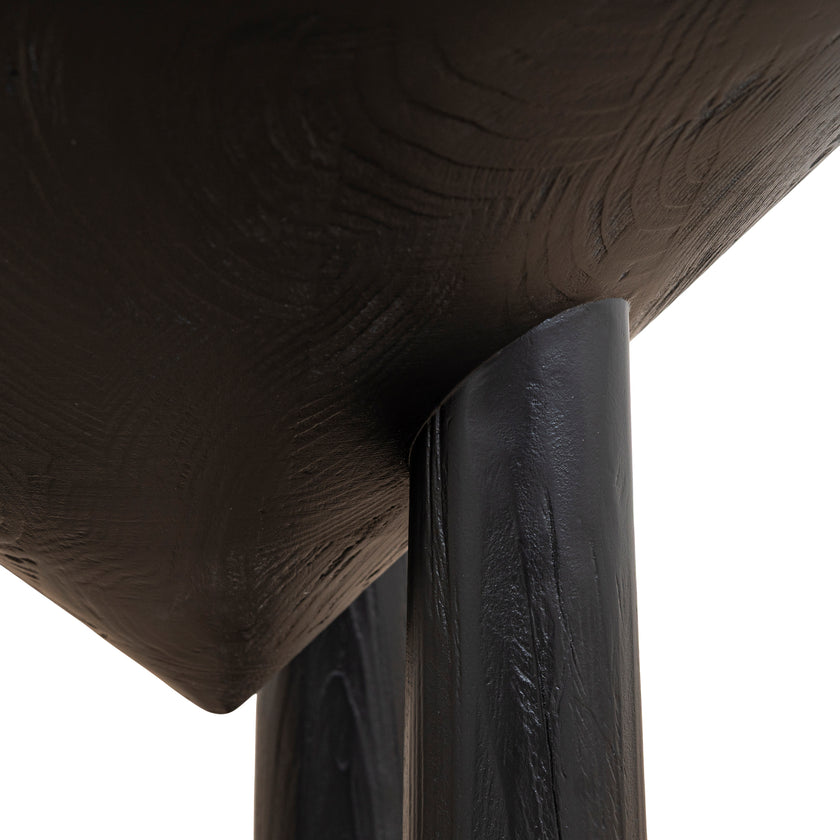 Ex Display - CST10427-NI 45cm Round Side Table - Full Black