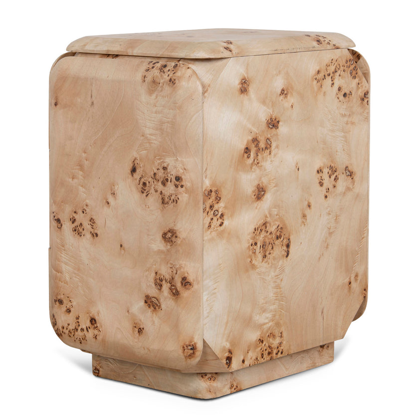 CST10635-MK 51cm Bedside Table - Aspen Burls