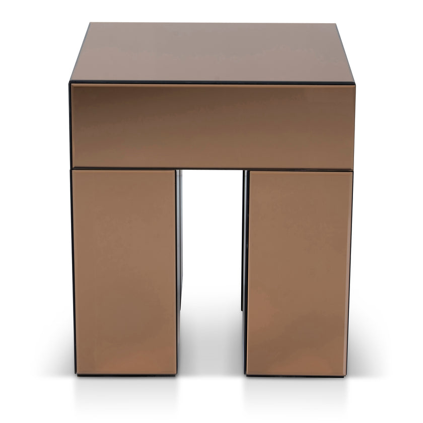 CST10661-MK 45cm Square Bedside Table - Natural