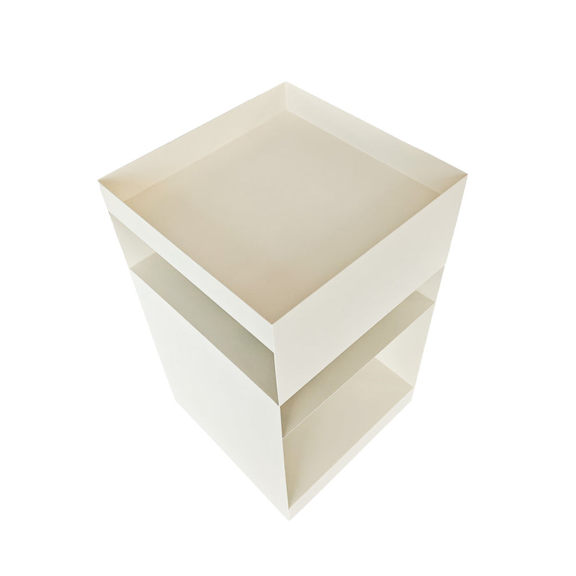 CST12082-BC 35cm Square Side Table - Ivory White