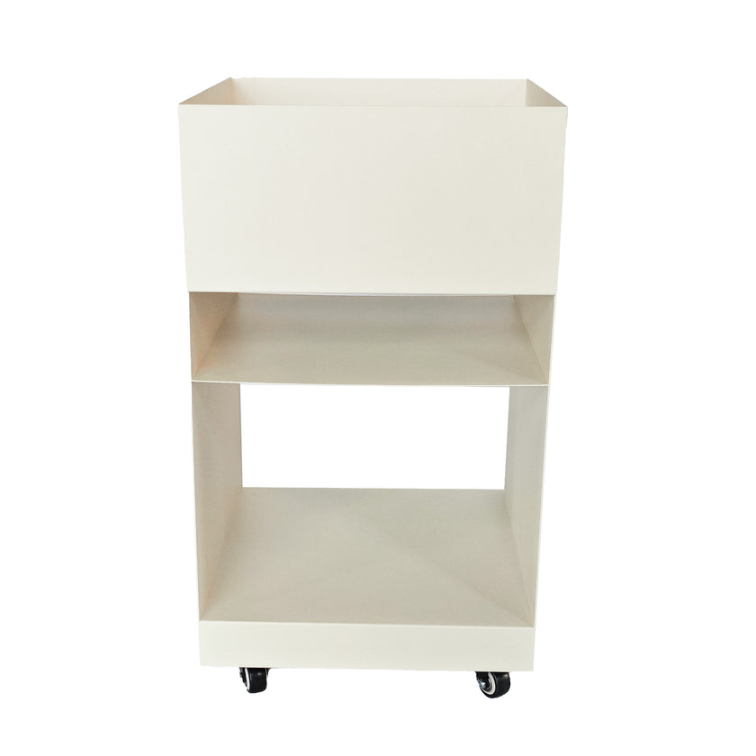CST12082-BC 35cm Square Side Table - Ivory White