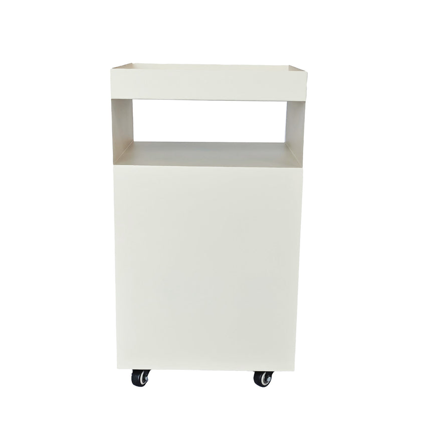 CST12082-BC 35cm Square Side Table - Ivory White