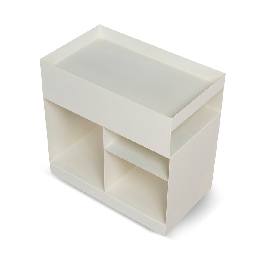 CST12095-BC 60cm Side Table - Ivory White
