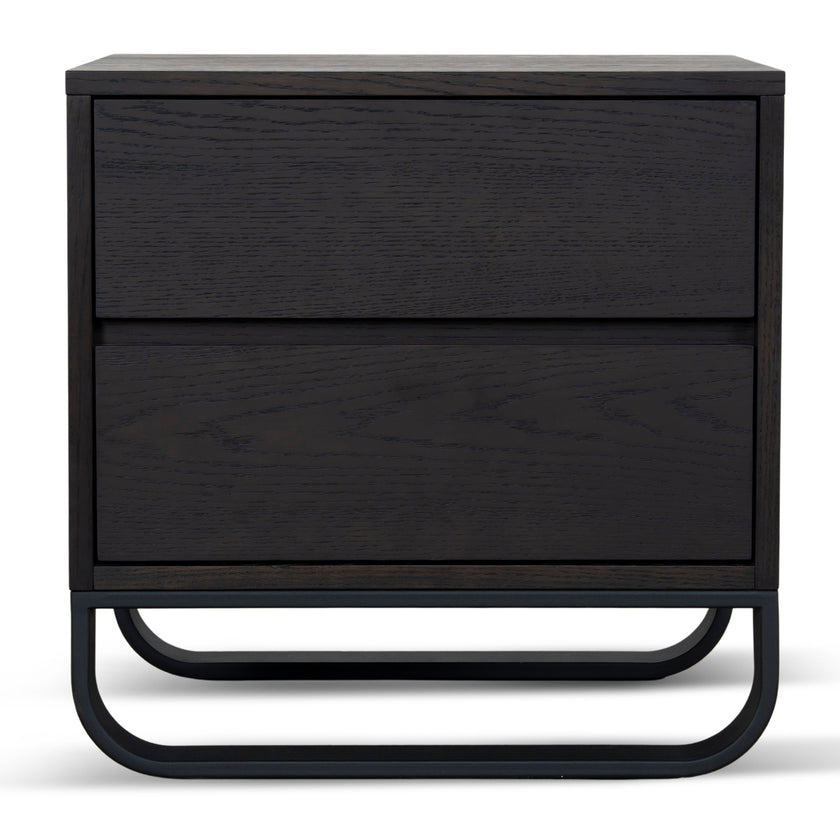 CST12098-BB 55cm Bedside Table - Dark Walnut